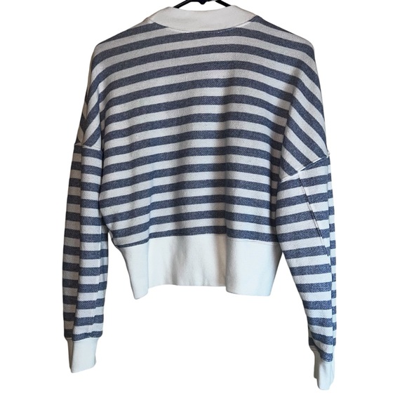 Frame Women’s Drop-Shoulder Striped Crew Neck Sweater Sz XS - Picture 9 of 14